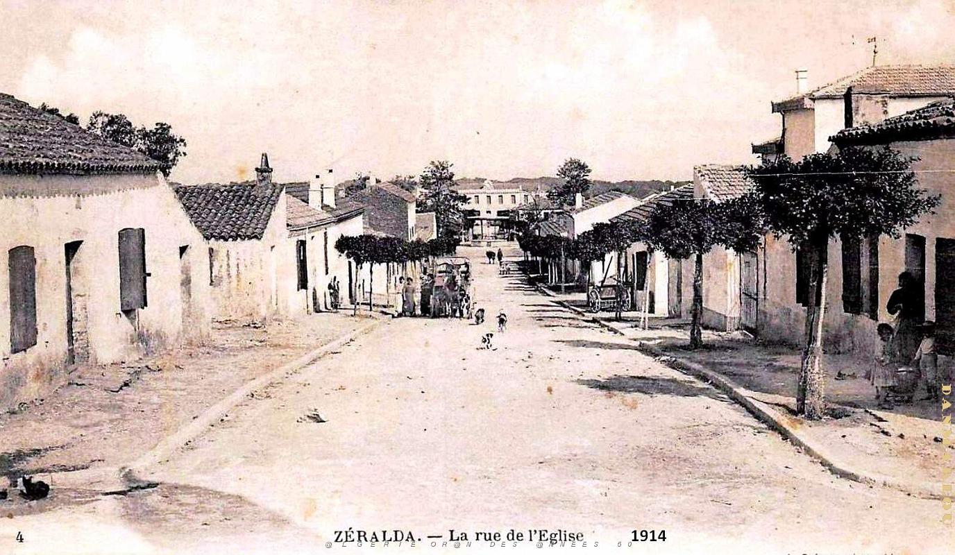2436- Zeralda - Rue de l'Eglise - 1914.jpg